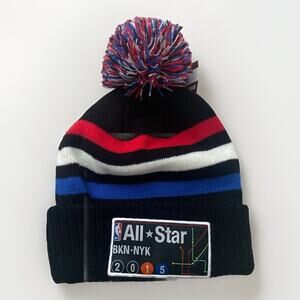 RARE NBA 2015 All Star Pom Hat With Subway Map